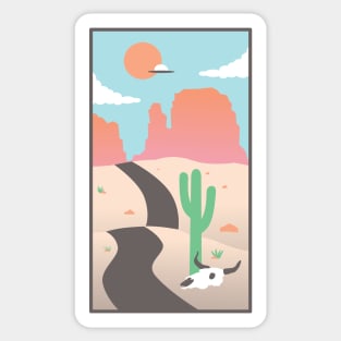 Desert Scene Sticker